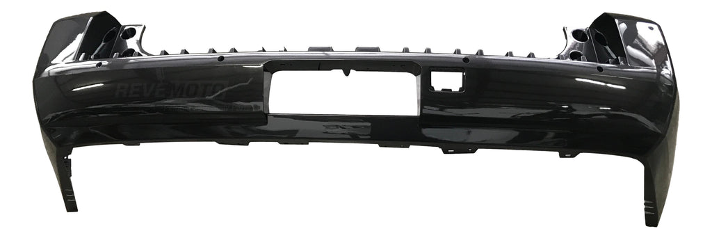 2017 Chevrolet Tahoe Rear Bumper Cover, WITH PARK ASSIST SENSOR HOLES; WITH BLIND SPOT BRACKETS, Painted Iridium Metallic (WA121V) Part Number 84335287 GM1100995